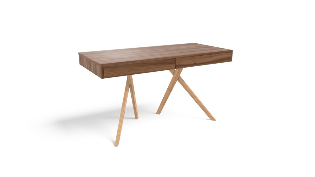 Darcey Desk, Walnut And Oak