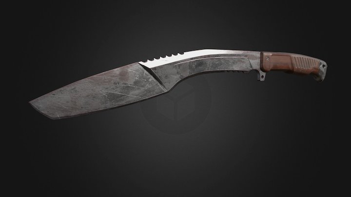 Kukri knife 3D Model
