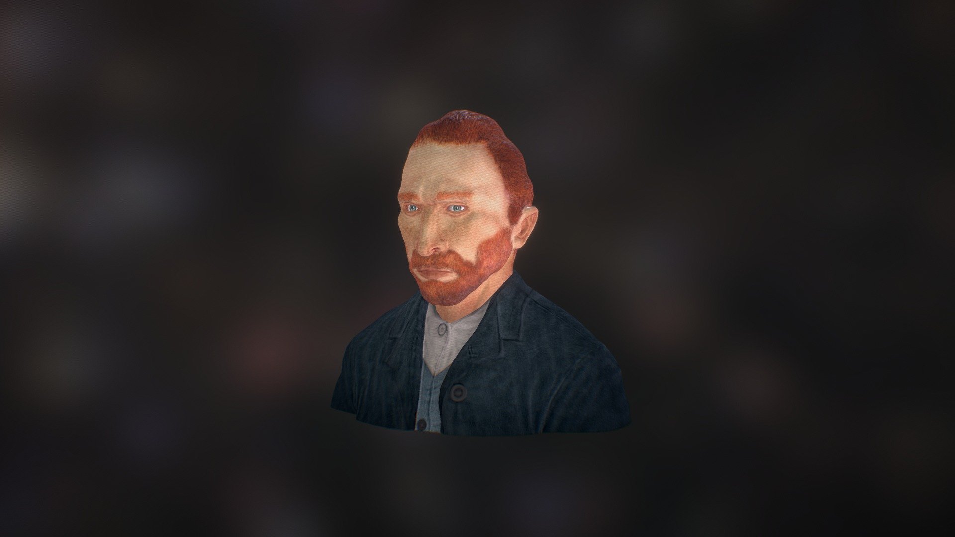 Vincent Van Gogh - Realistic Character Bust - 3D model by ChocoFries