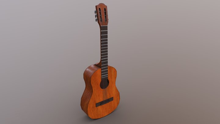 Acoustic Guitar 3D Model