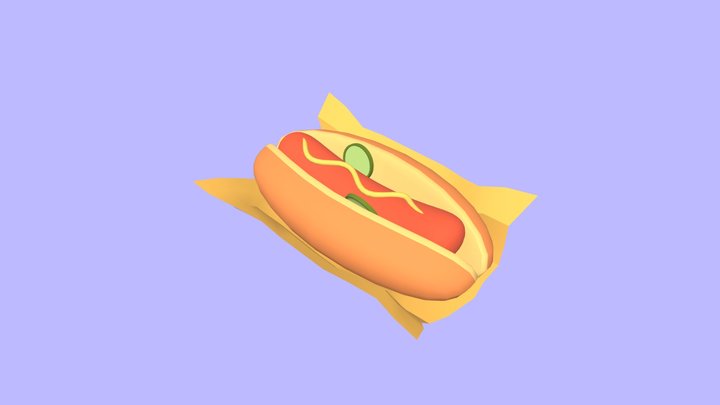 Cachorro quente 3D Model
