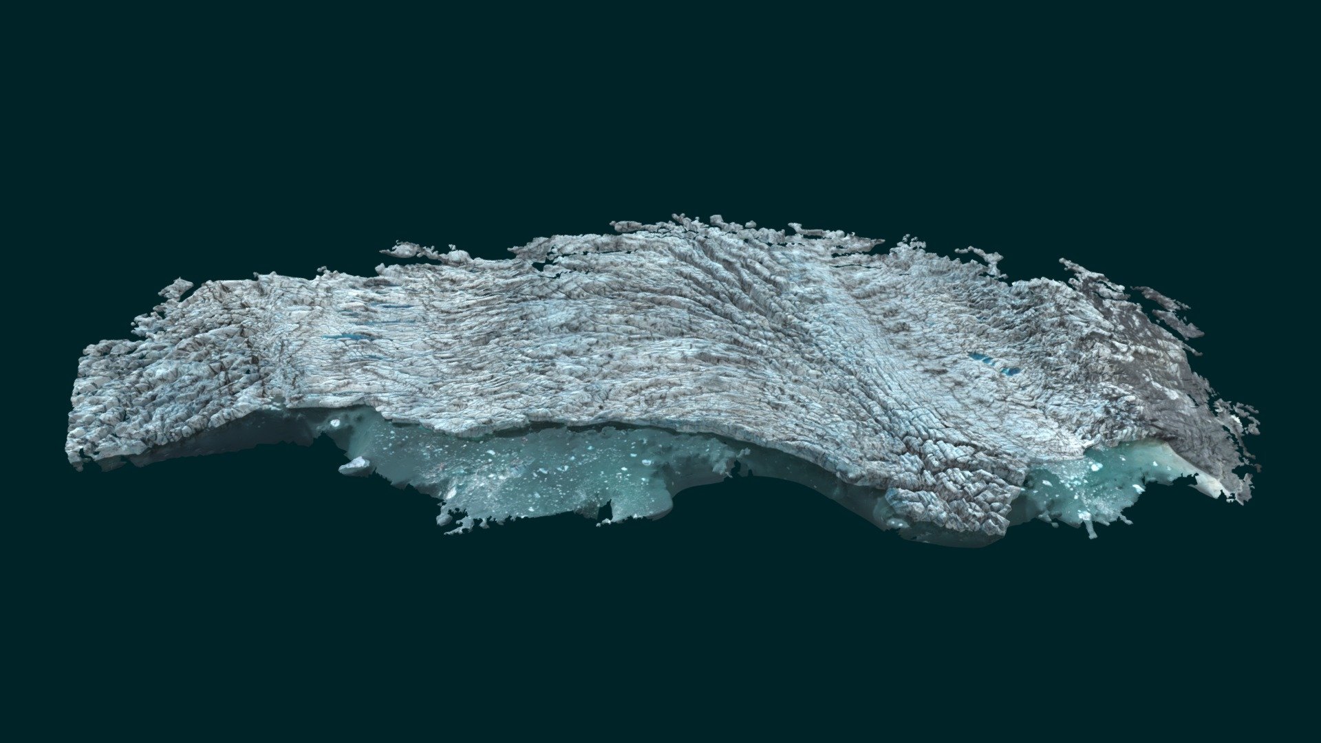 Survey 2: Breiðamerkurjökull Calving Front - 3D model by carowex ...