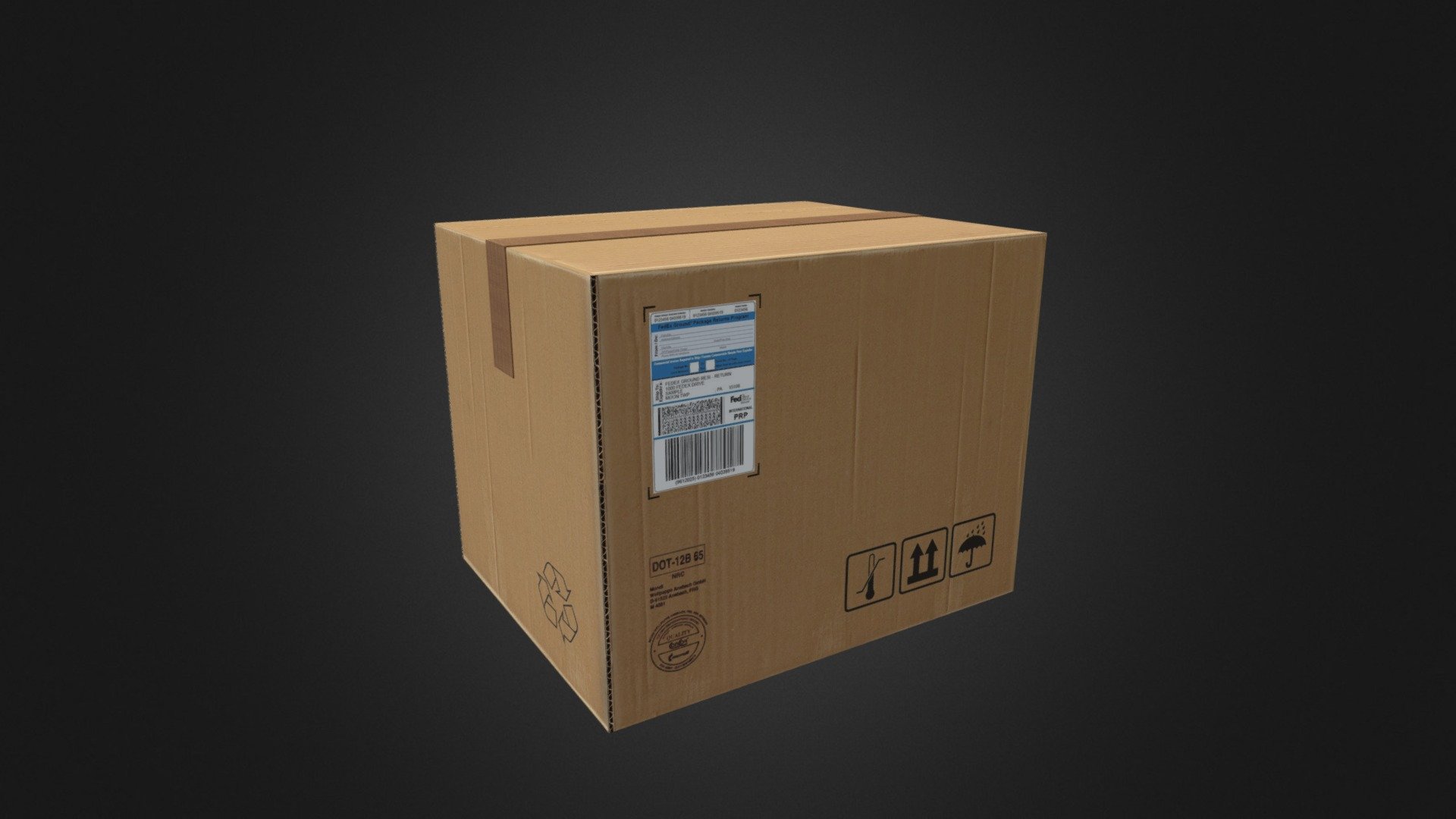 Cardboard box for minecarft - 3D model by Nathan_mscll (@Sinox_38 ...