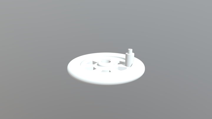Train Wheel 3D Model