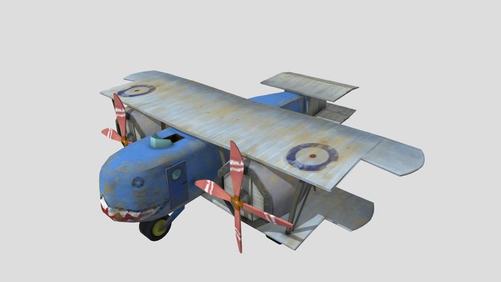 Rustairborn plane - Vickers Vimy commercial 1933 3D Model