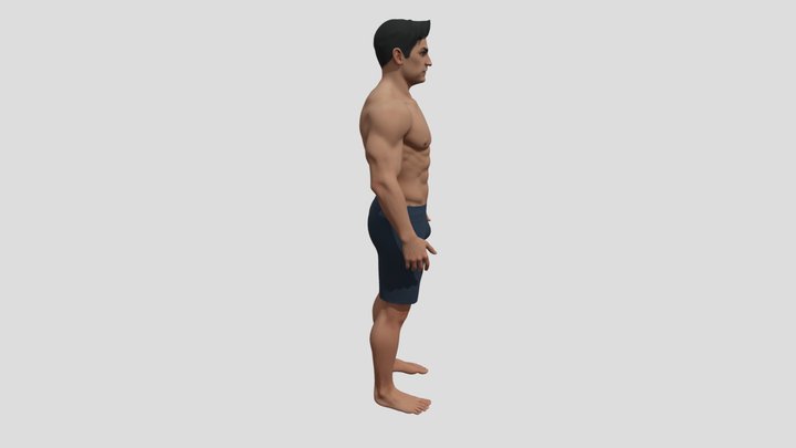 Muscular Man by Tripo – Modello 3D gratuito STL