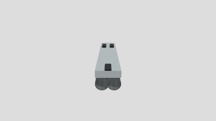 Pixel Shotgun 3D Model
