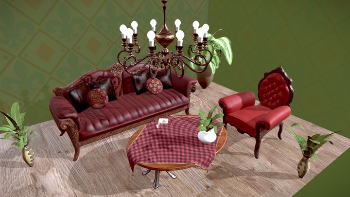 Room 1890 3D Model