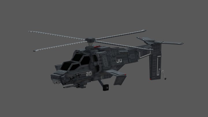 Helicopter 3D Model