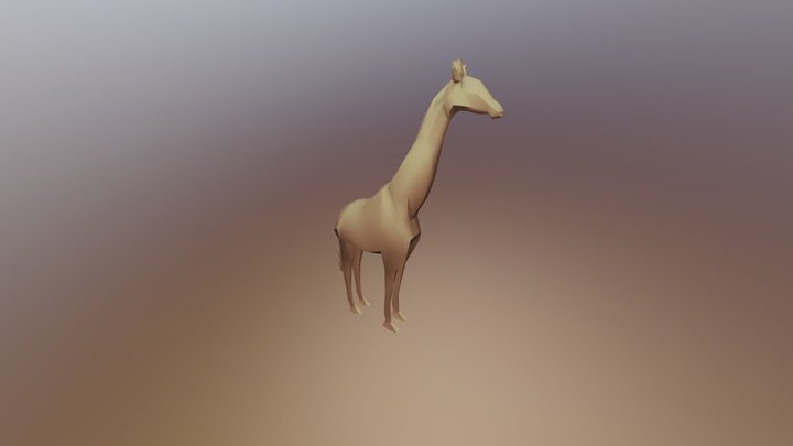 Low Poly Giraffe Low-poly 3D model 3D Model