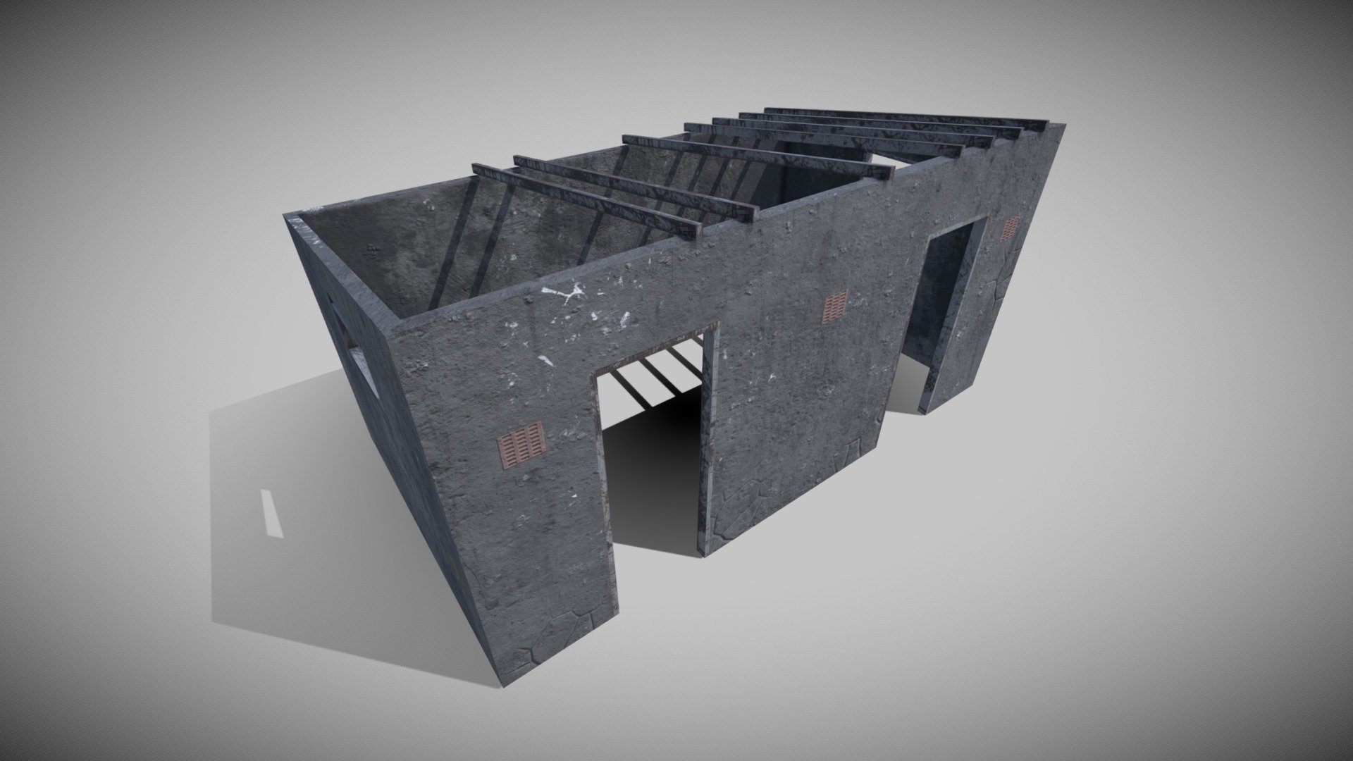Ruin Building - Low Poly Game Ready