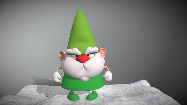 Green Gnomo 3D Model