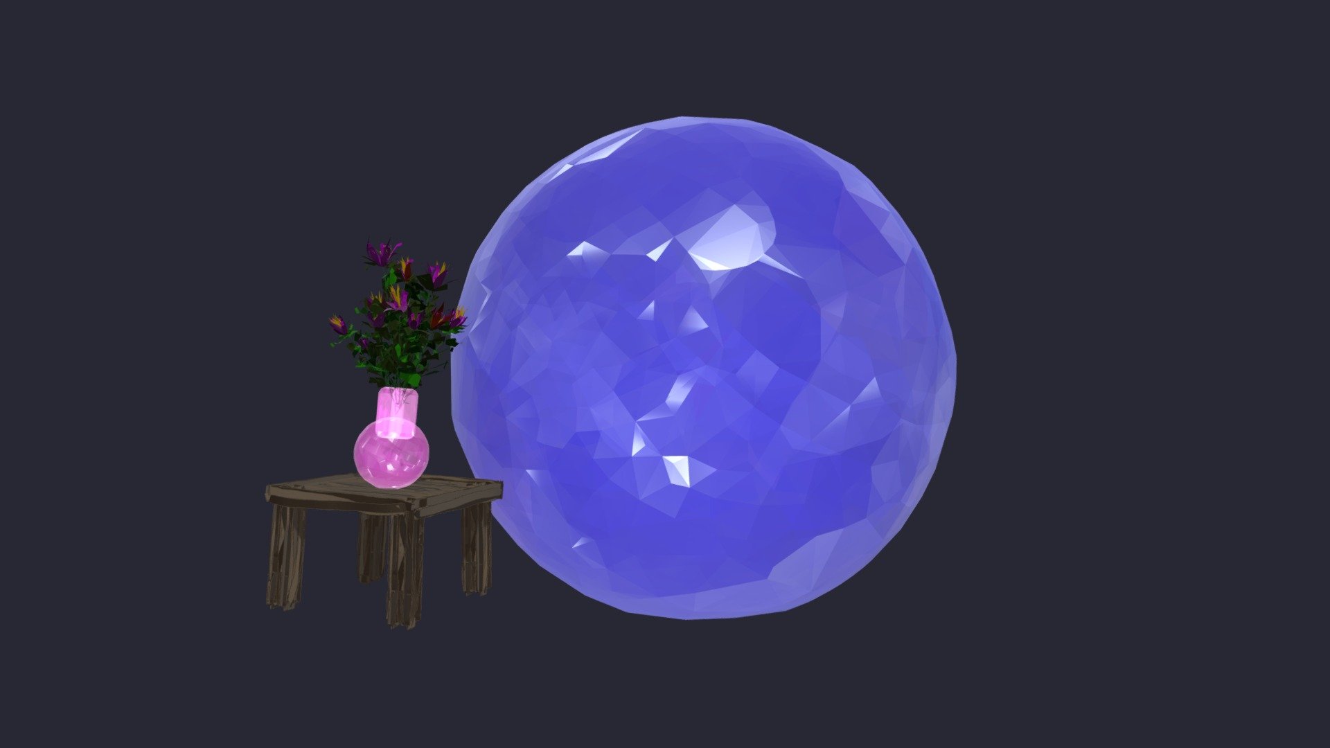 TableVaseFlowersBubble