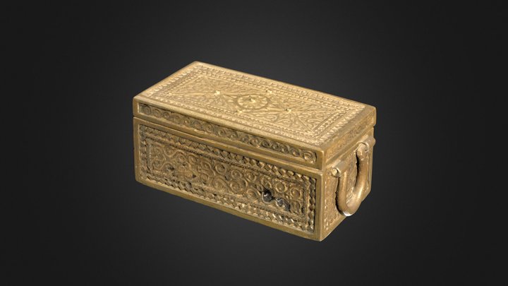 Brass Box Kintsugi 3D Specular Value 2 3D Model