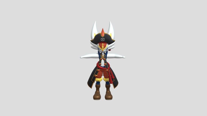 unite_cinderace_pirate_clothing 3D Model