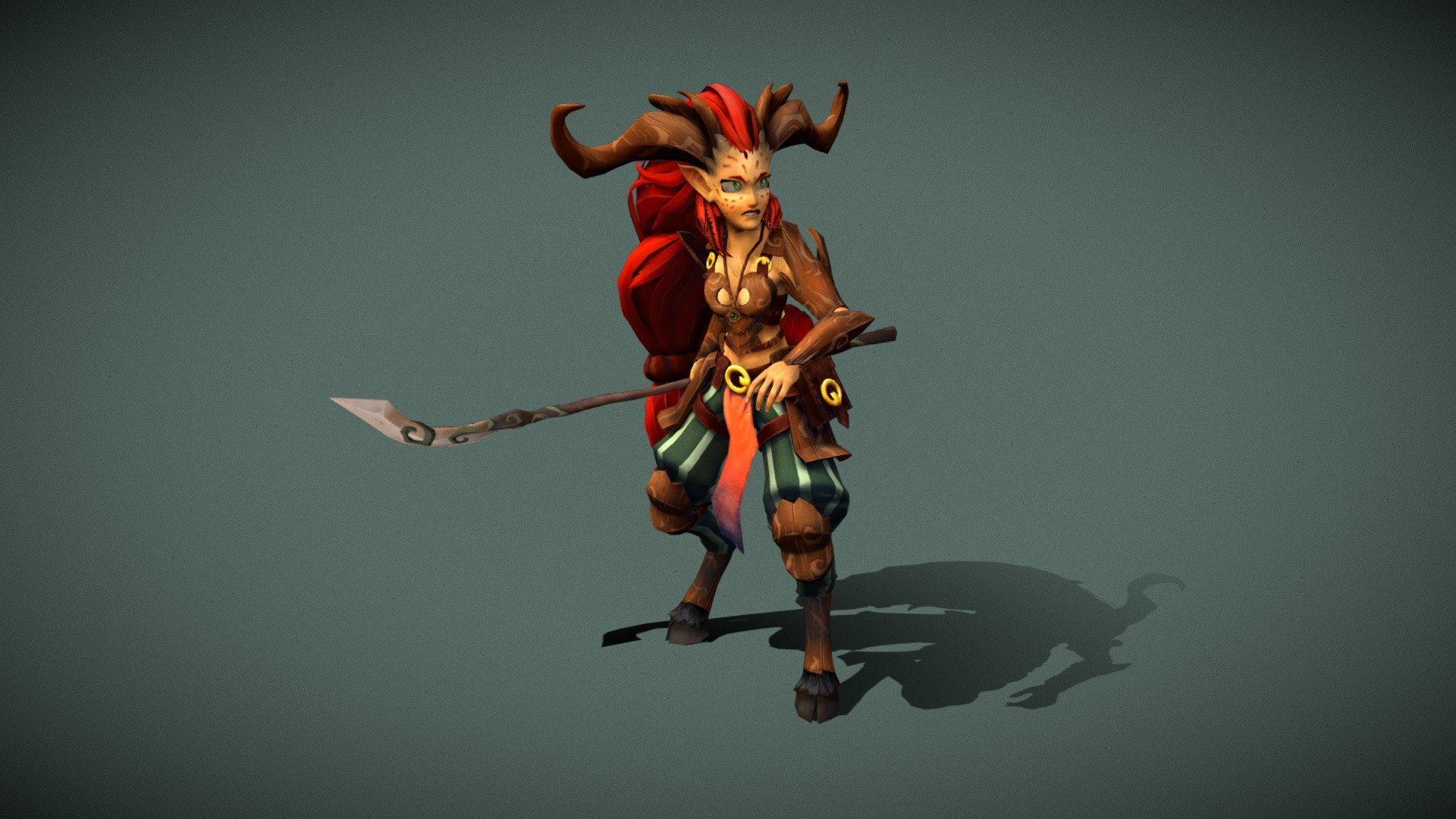 Faun Idle Animation - 3D model by Isaac Morales (@IsaacM30) [b6ab99f ...