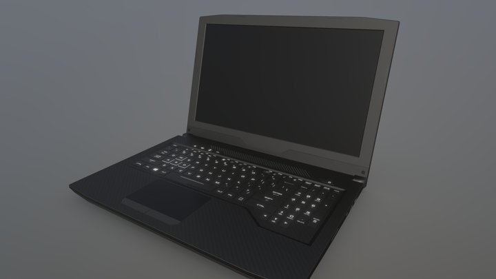 Realistic Gaming Laptop 3D Model