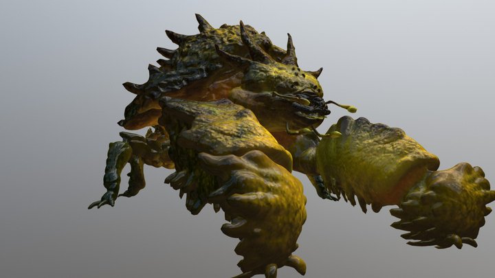 RCA 3D/ creature 02 v2 3D Model