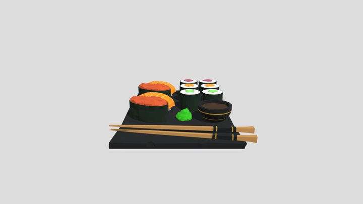 Sushi 3D Model