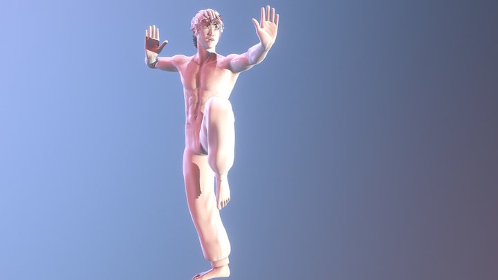 Martial Arts male model 3D Model