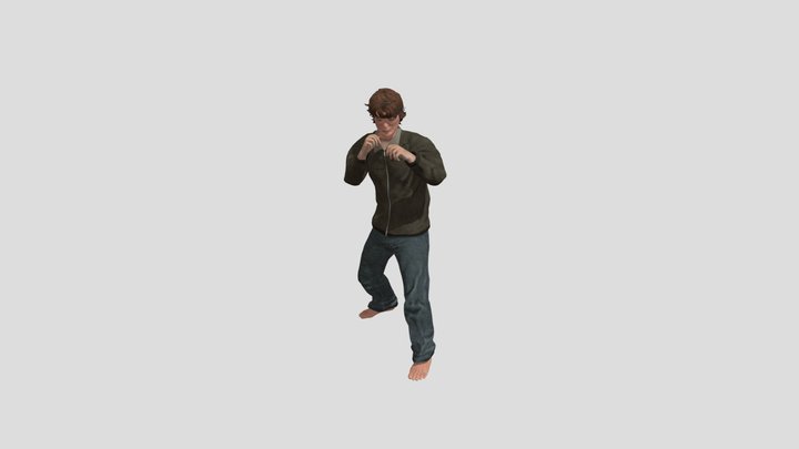 Mma Kick 3D Model