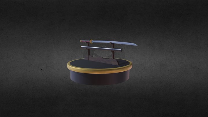Katana Turntable 3D Model