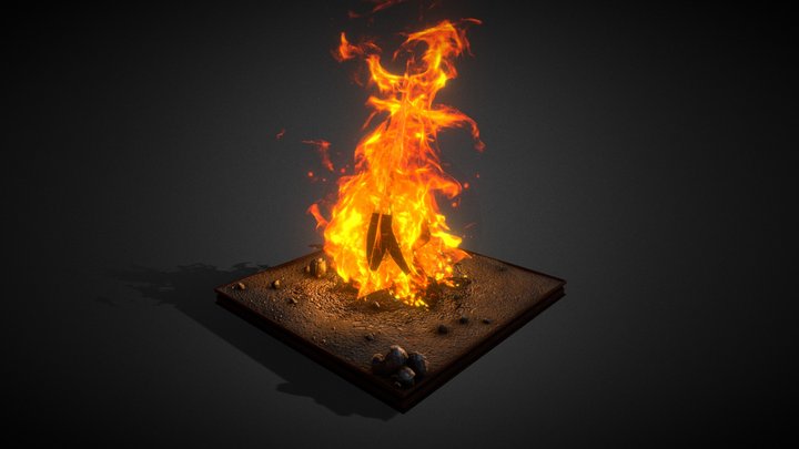 Item / Props (fire-campfire-o) READ DESCRIPTION! 3D Model