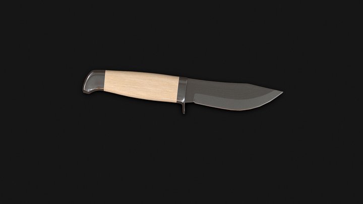 Woodland Knife 3D Model