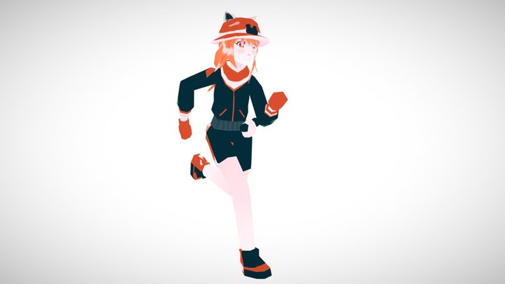 Low Poly Red Panda Character and Animation 3D Model