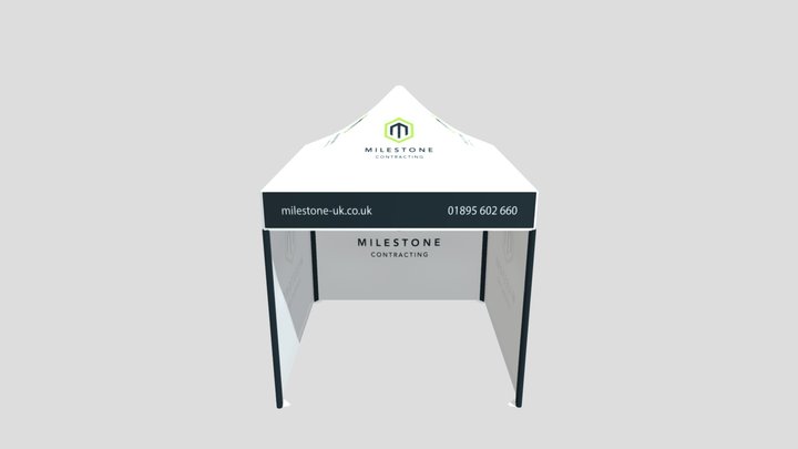 3x3 Marquee - Milestone Contractors 3D Model