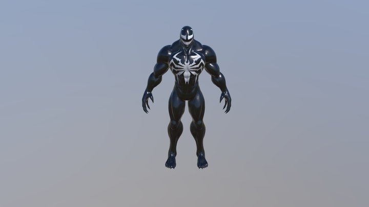 Venom Walking 3D Model