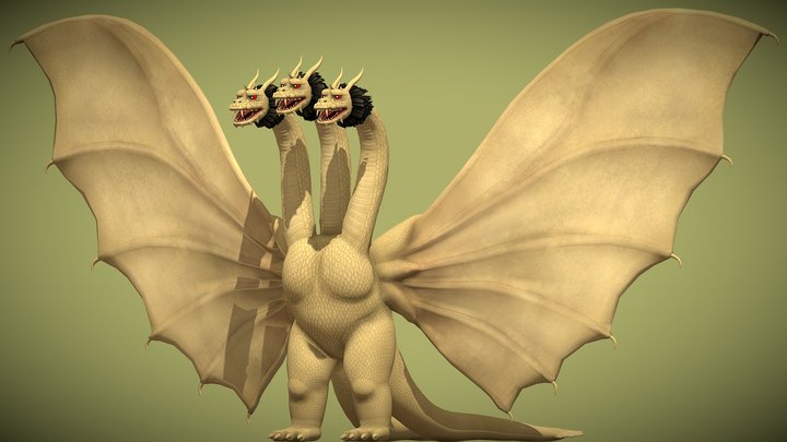 Showa King Ghidorah 1964 – Free 3D Model STL