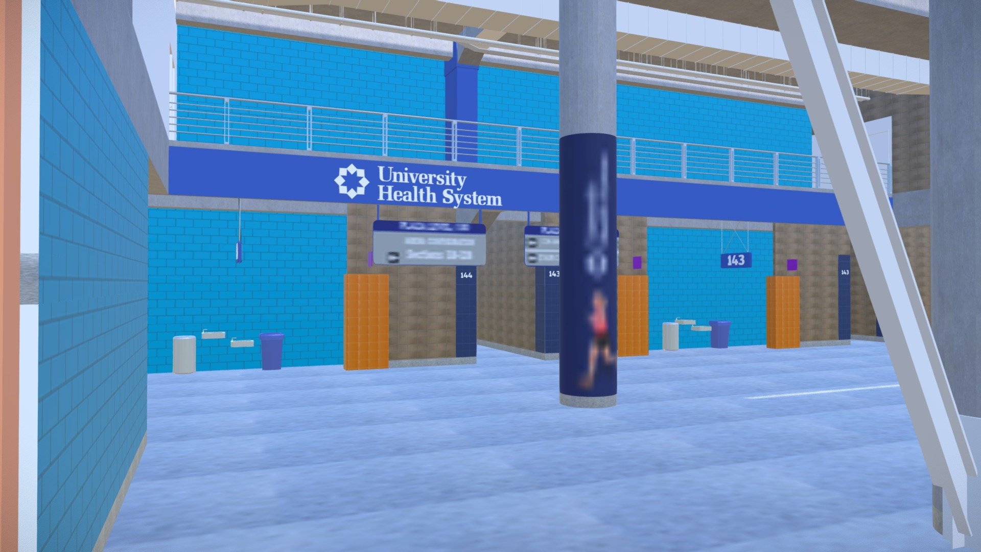 Alamodome UHS Sec. 144 145 - 3D model by Titan Sign Company ...