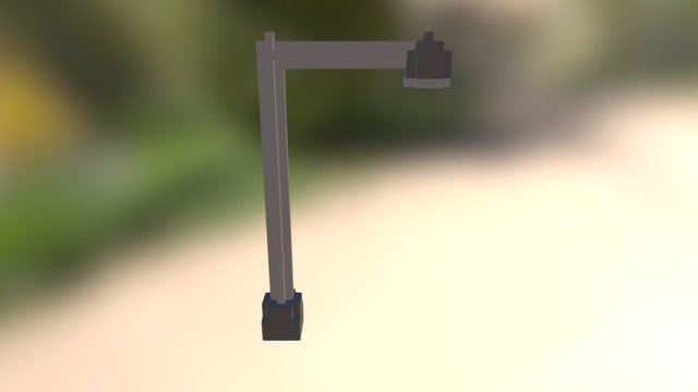 Lampadaire voxel 3D Model