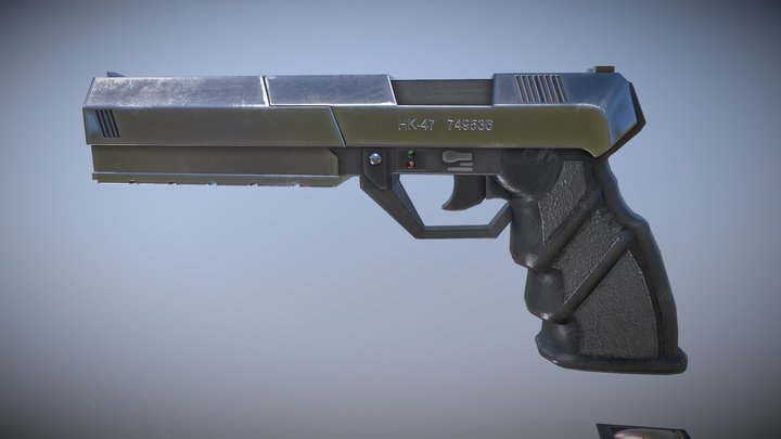 HK-47 Pistol (version 1) 3D Model