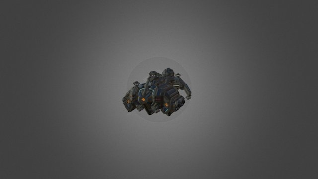 LSPC Devastator Missile Attack Frigate 3D Model