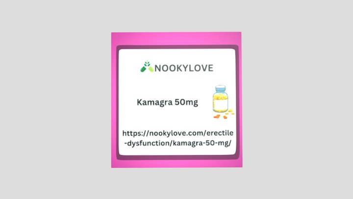 Kamagra 50mg Sildenafil:Best Pills For Treat ED 3D Model