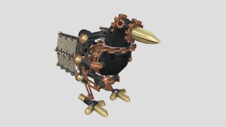 Clockwork Crow 3D Model