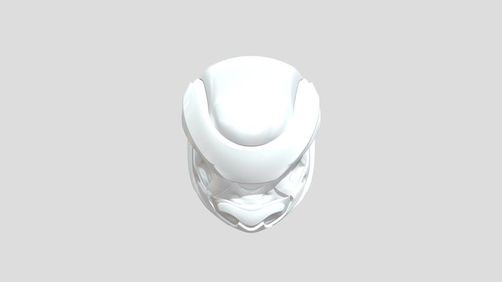 Sci-Fi Helmet Study Mk4 Retopo 3D Model