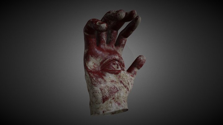 Hand with eye 3D Model