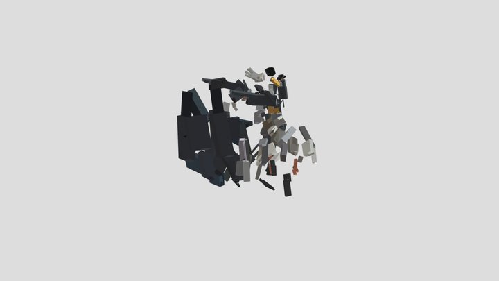 Meyerhold-bird-mirrored 3D Model