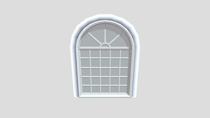Colonial Arch Window 2X1_V2 3D Model