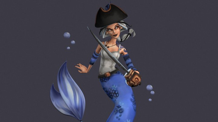 Merpirate 3D Model