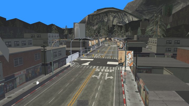 burnout 3 - silver lake 3D Model