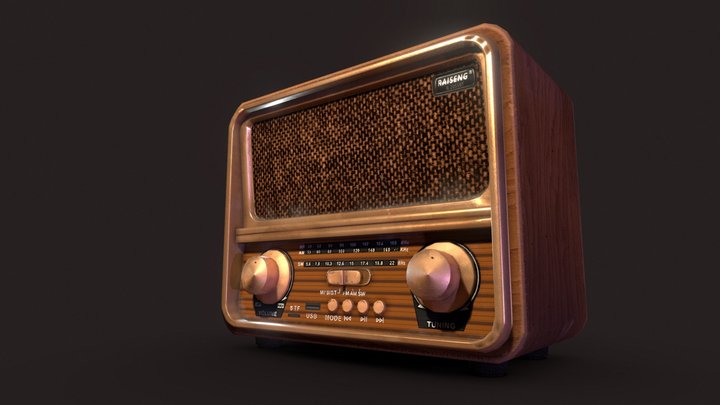 70's Vintage Radio 3D Model