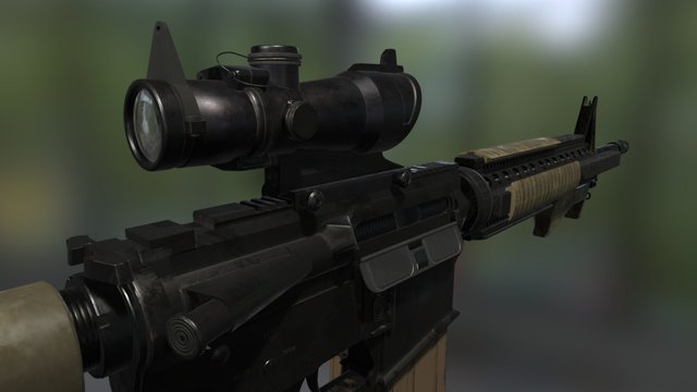 M4A1 ACOG 3D Model