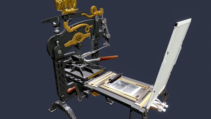 Columbian Press No 3180 3D Model