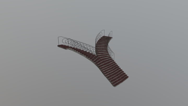 Victorial Stairs 3D Model