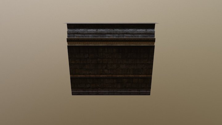 Grunge Wall 3D Model