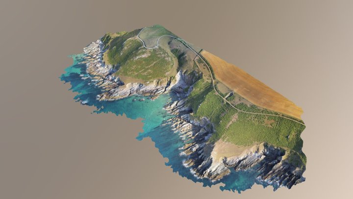 Devon Cliff Mid Section 3D Model